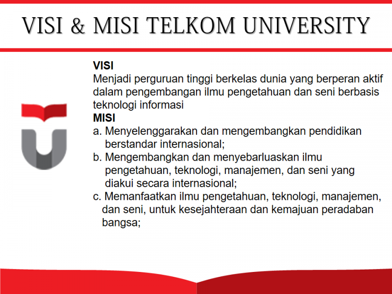 Visi Misi Telkom Univ Ppm Telkom University