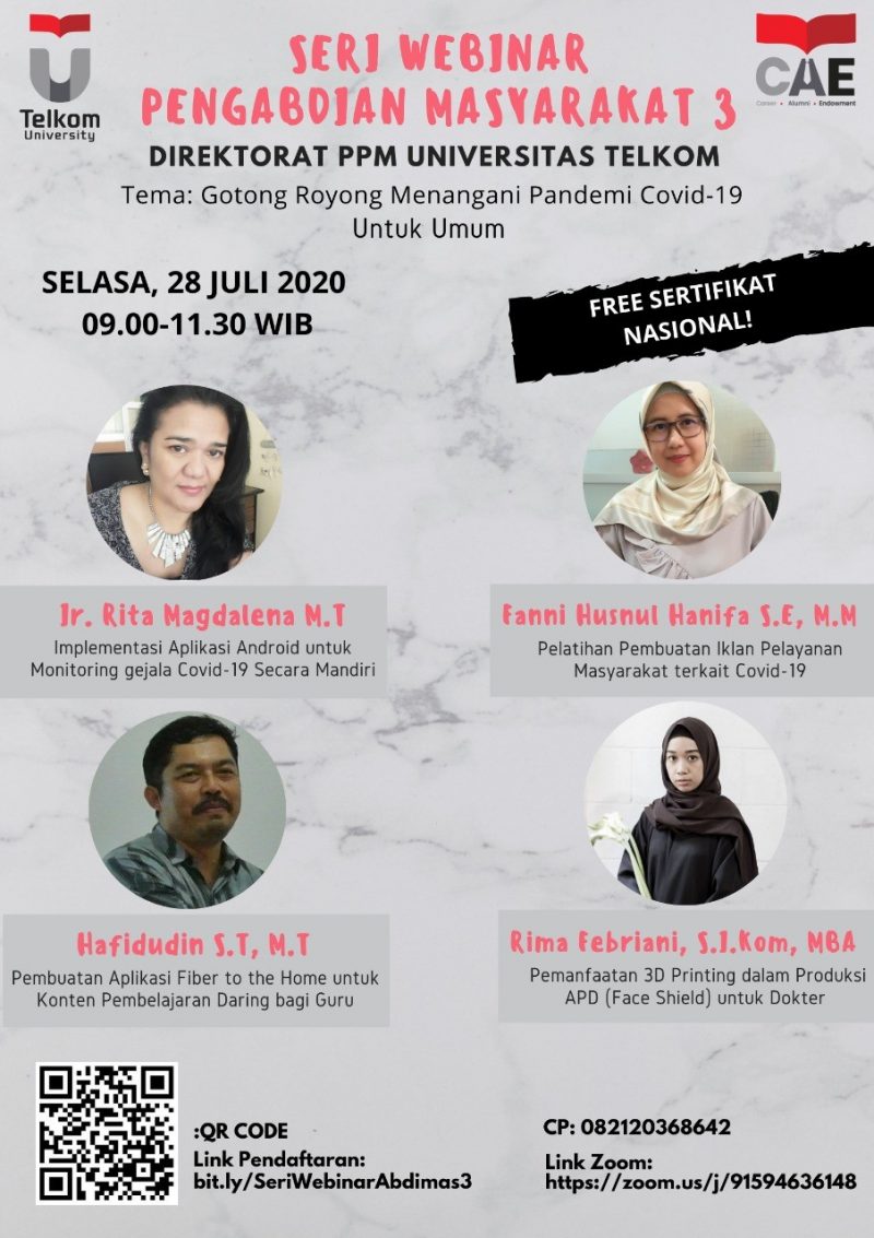 SERI WEBINAR ABDIMAS 3 - PPM Telkom University