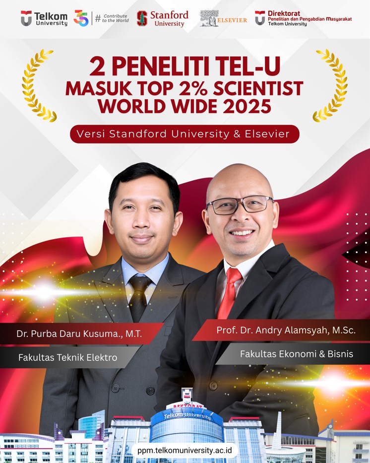 Dua Peneliti Telkom University Masuk Daftar Top 2% Scientist Dunia 2025