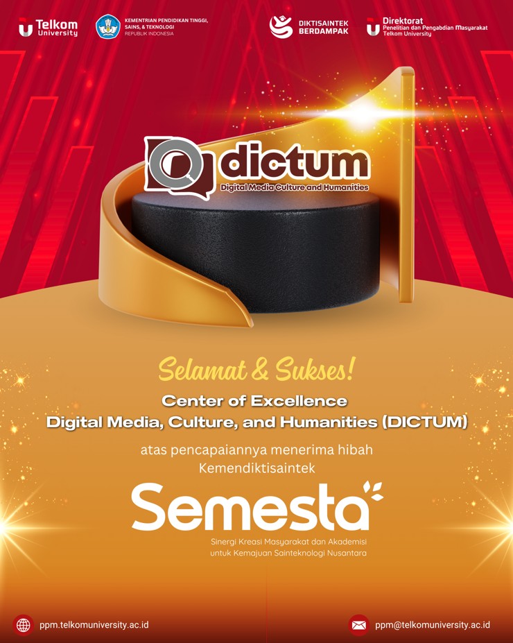CoE DICTUM Telkom University Raih Hibah Program SEMESTA 2025 – IN SAINTEK dari Kemendikbudristek