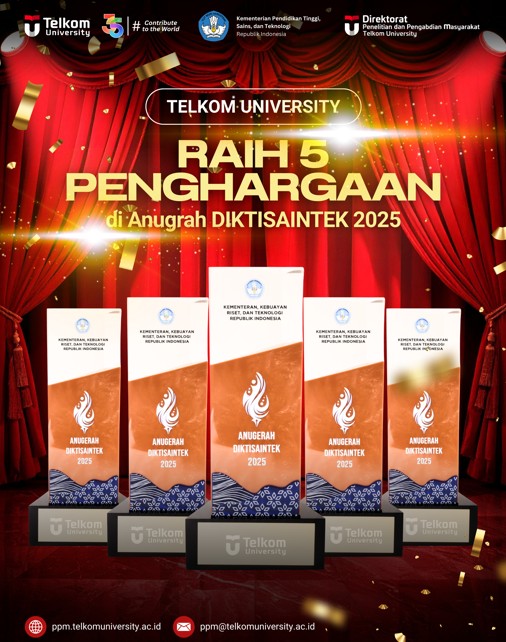 Telkom University Borong 5 Penghargaan di Anugerah Diktisaintek 2025