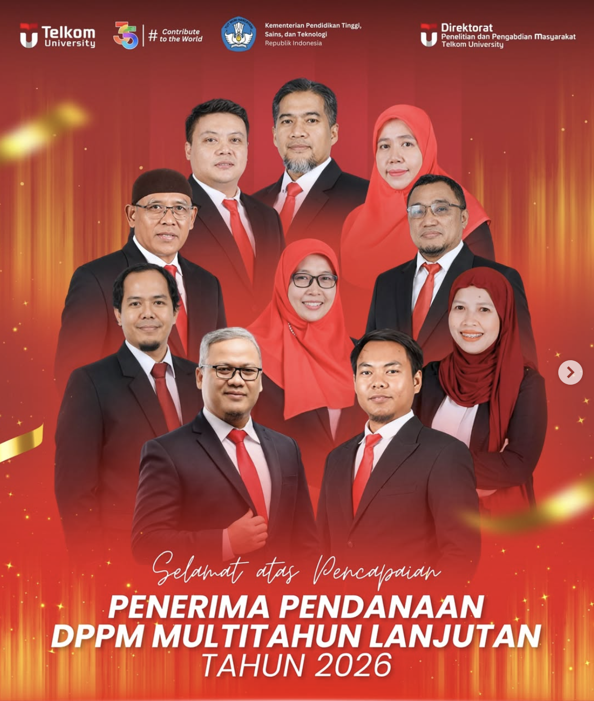 Penerimaan Pendanaan DPPM Multitahun Lanjutan 2026